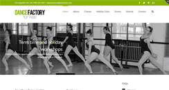 Desktop Screenshot of dancefactoryforkids.com